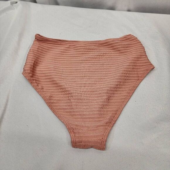 namayuj Women's Small Fashion Textured Bikini Sets Twist Front High Waisted Swim - Picture 9 of 11